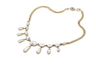 Lot 41 - An aquamarine fringe necklace by Mrs Newman,...