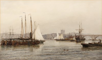 Lot 284 - Thomas Bush Hardy (1842-1897) 'London Bridge,...