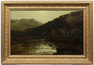 Lot 312 - John Brandon Smith (1848-1884) A mountain...