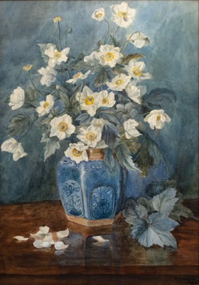 Lot 264 - M * Innocent Still life - a blue earthenware...