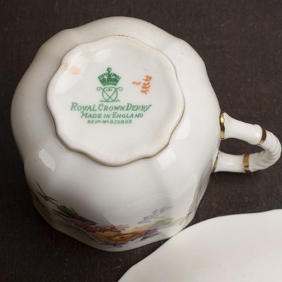 Lot 337 - Royal Crown Derby set of six cups and saucers...