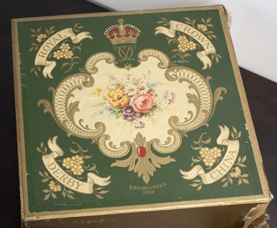 Lot 337 - Royal Crown Derby set of six cups and saucers...