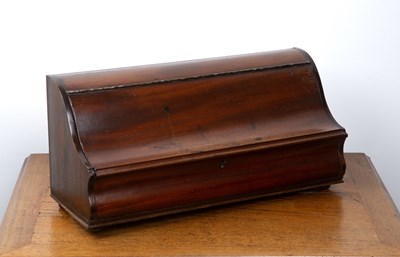 Lot 117 - Mahogany desk or stationery box Victorian,...