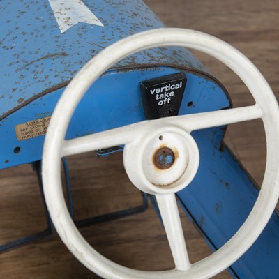 Lot 120 - Triang child's pedal car 1960s, with blue...