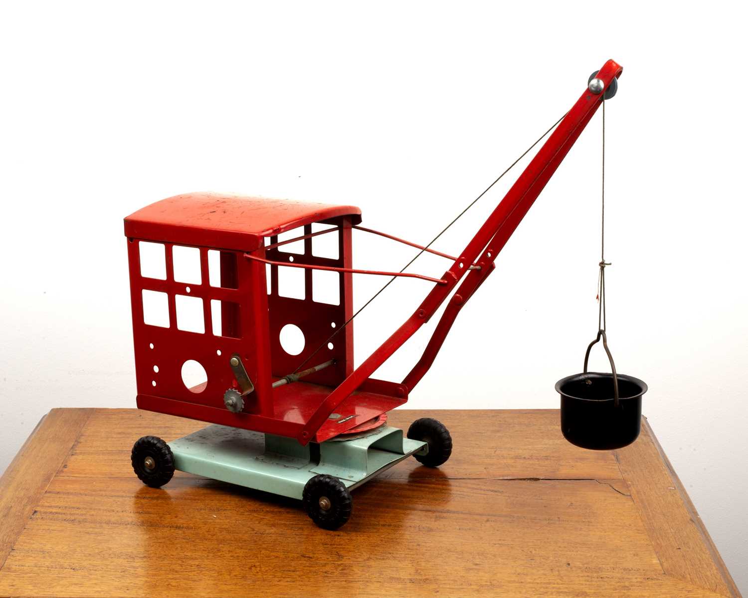 Lot 119 - Triang toy crane with impressed triangular...