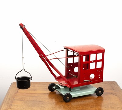 Lot 119 - Triang toy crane with impressed triangular...