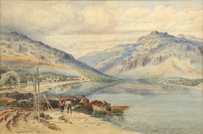 Lot 373 - * Mellor (19th century) Loch Long, signed and...