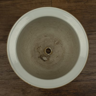 Lot 345 - White ground porcelain jardiniere Chinese,...
