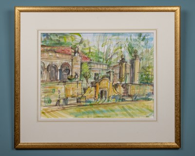 Lot 104 - A watercolour on paper