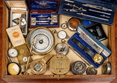 Lot 54 - A collection of various compasses, some marked...