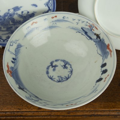 Lot 476 - Eight Hirado porcelain plates Japanese,...