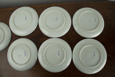 Lot 476 - Eight Hirado porcelain plates Japanese,...