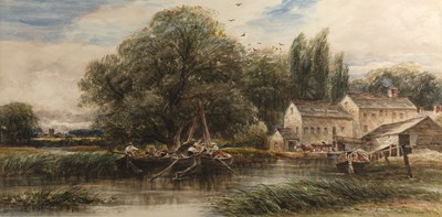 Lot 354 - James Orrock (1829-1913) 'Zouch Mill',...