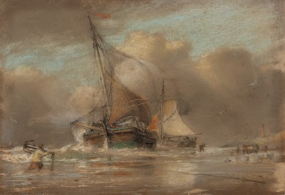 Lot 357 - Edward William Cooke (1811-1880) Beached...