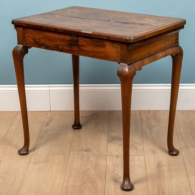 Lot 175 - A George II / George III walnut side table...