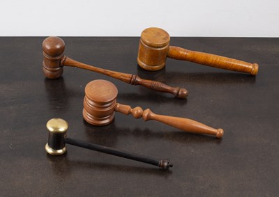 Lot 332 - Collection of treen auctioneers or solicitors...