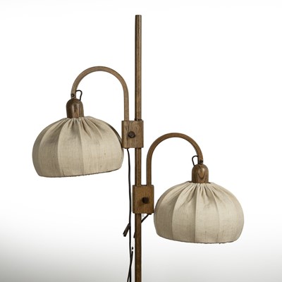 Lot 24 - Contemporary standard lamp oak, with...