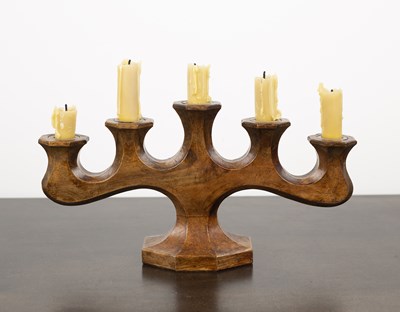 Lot 113 - Decorative carved wooden candlestick German,...