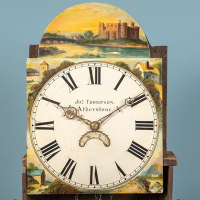 Lot 112 - An early 19th century oak and mahogany 30 hour...
