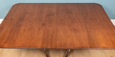 Lot 504 - A George III-style rectangular pedestal dining table