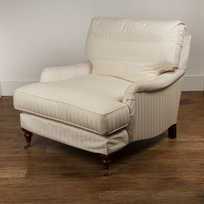 Lot 12 - Howard style armchair Contemporary, with white...