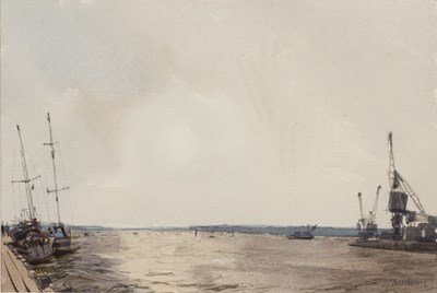 Lot 551 - John Newberry (b. 1934) Quayside, Poole,...