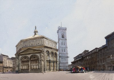 Lot 556 - John Newberry (b. 1934) Baptistery, Florence,...