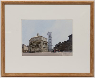 Lot 556 - John Newberry (b. 1934) Baptistery, Florence,...