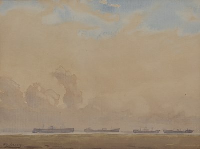 Lot 560 - John Newberry (b. 1934) Singapore river with...