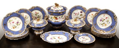 Lot 302 - H and R Daniel part porcelain service circa...