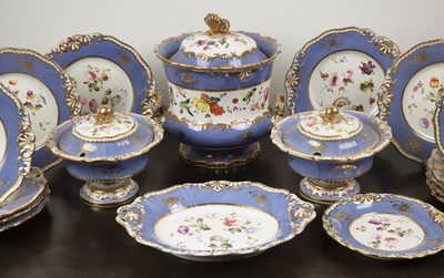 Lot 302 - H and R Daniel part porcelain service circa...