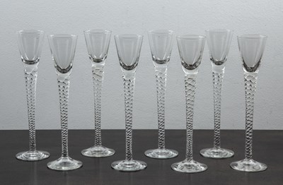 Lot 357 - Set of eight drinking glasses 20th Century...