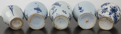 Lot 367 - Group of nine Delft vases 18th/19th Century,...