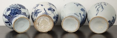 Lot 367 - Group of nine Delft vases 18th/19th Century,...