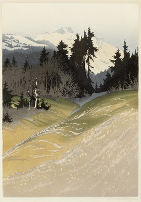 Lot 415 - Oscar Droege (1898-1982) Spring in the Tyrol...