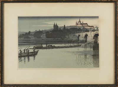 Lot 322 - John Edgar Platt (1886-1967) River Scene...