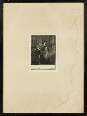 Lot 294 - Gerald Brockhurst (1890-1978) Woman with Fan...