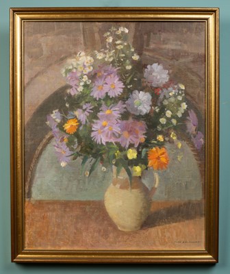 Lot 388 - Lilian Buchanan (British, b.1914 - d.2004), Still life depicting flowers in a jug