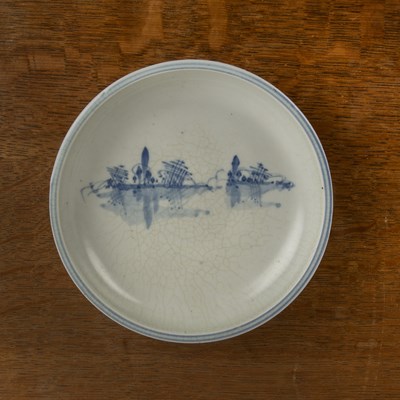 Lot 333 - Malcolm Pepper (1937-1980) studio pottery dish,...