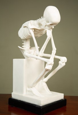 Lot 181 - A composite resin sculpture of a skeleton...