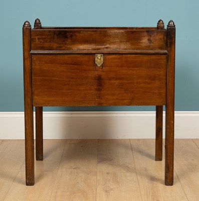 Lot 288 - A tray topped table, mahogany, 66.5cm w x 40cm...