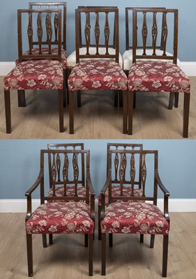 Lot 115 - A set of eight 18th century style mahogany...