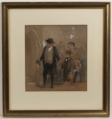 Lot 602 - George Bryant Campion (British, 1796-1870), time for Sunday school