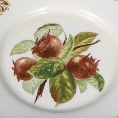 Lot 43 - A porcelain hand painted plate decorated with...