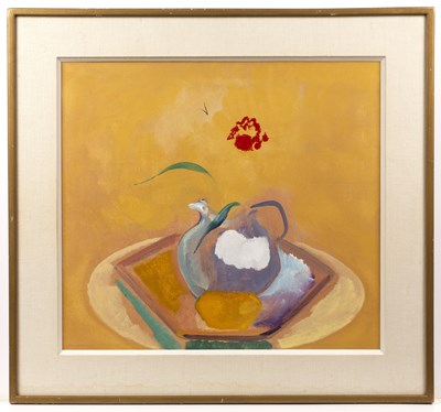 Lot 292 - John Hitchens (b.1940) Red Flower, Yellow...