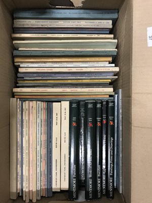 Lot 131 - A box of art catalogues to include Parke...