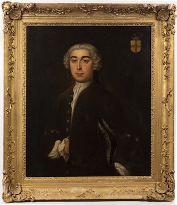 Lot 454 - English school (early 18th century) Portrait...