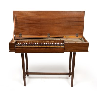 Lot 132 - A John Morley clavichord, in mahogany case on...