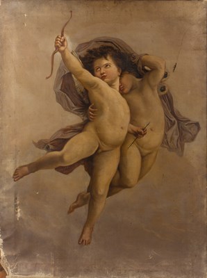 Lot 513 - 19th century English school Cupid and Psyche,...