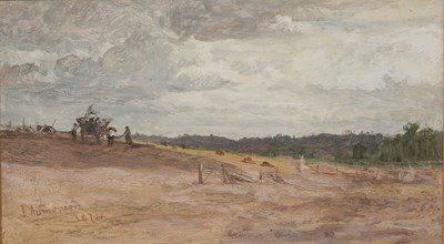 Lot 514 - James Aumonier (1832-1911) Landscape with...